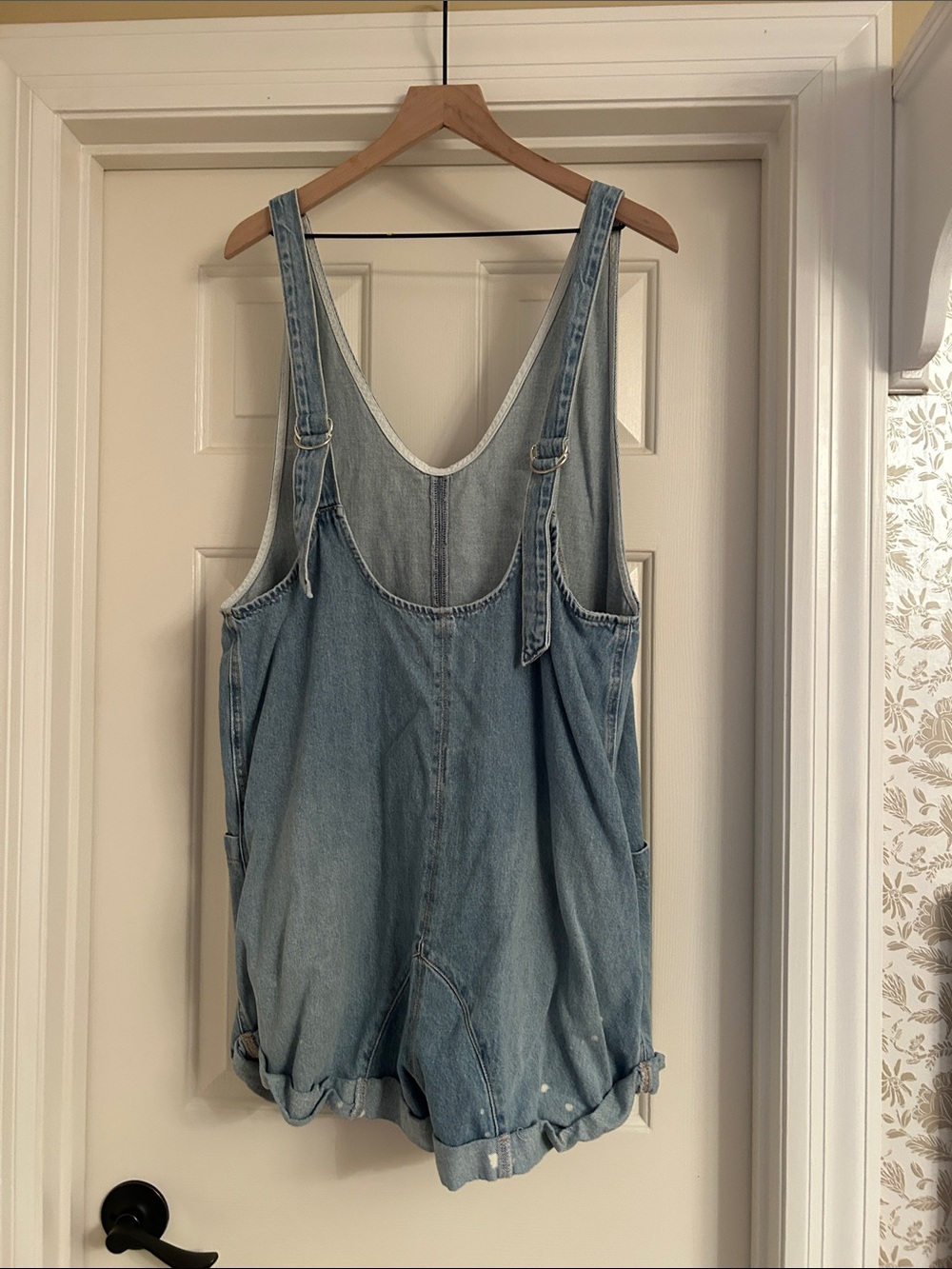 Free People Light Blue Denim Romper - Picture 2 of 3
